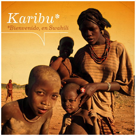 Karibu: Bienvenido, en Swahili